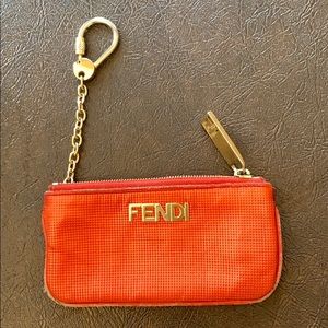 Fendi Red Key Pouch